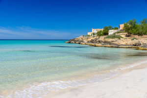 Beach Es Trenc - beautiful coast and beach of Mallorca, Spain